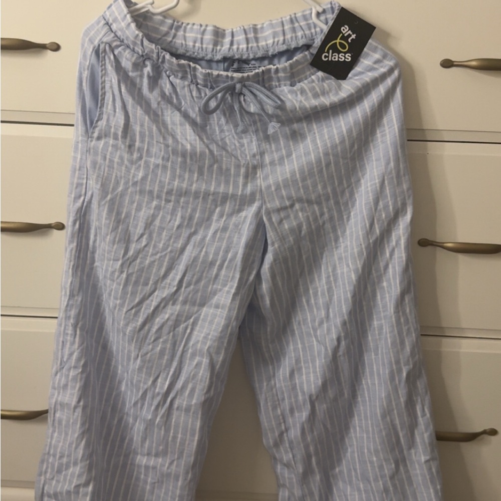 Art Class Light Blue Striped Pants
